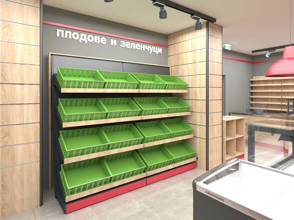 Рафтове за плодове и зеленчуци с удобен и практичен дизайн